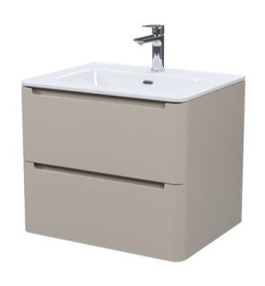 Подвесная тумба с раковиной IDDIS Edifice EDI60C0i95K 60см капучино